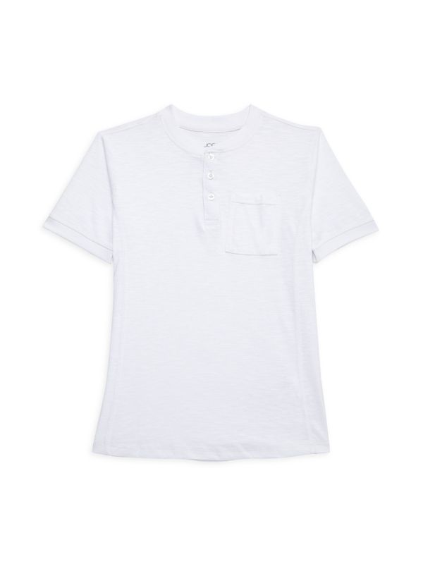 Joe's Jeans ?Boy's Cotton Henley Tee